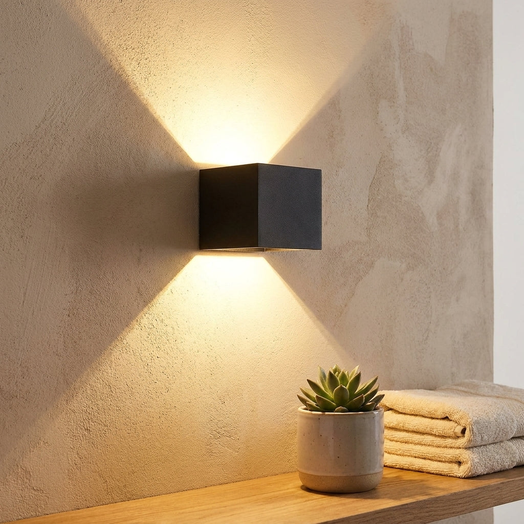 Wall Sconce Night Light Motion Sensor Light Wireless Warm Cube - Image 2