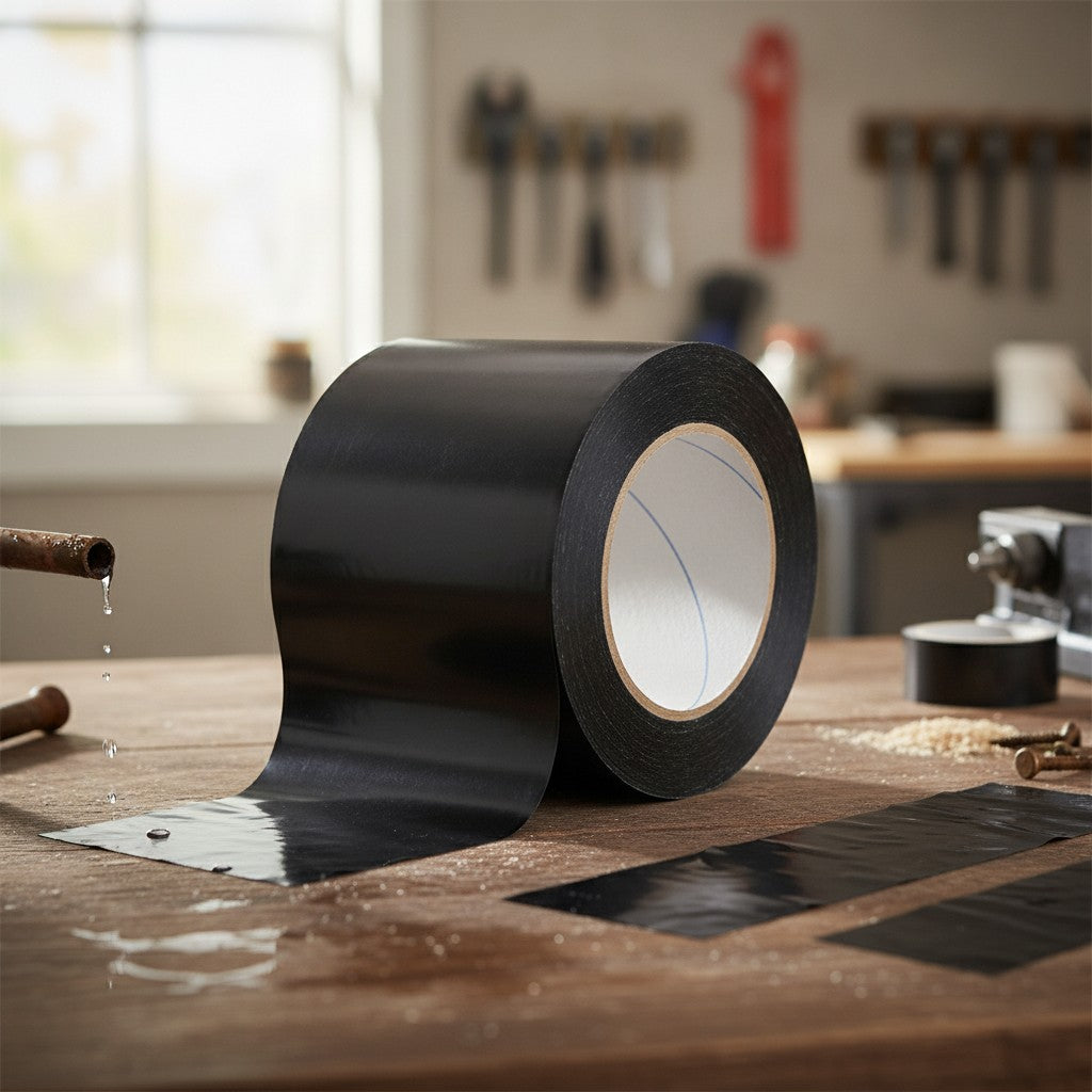 waterproof repair tape roll in use, lifestyle scene