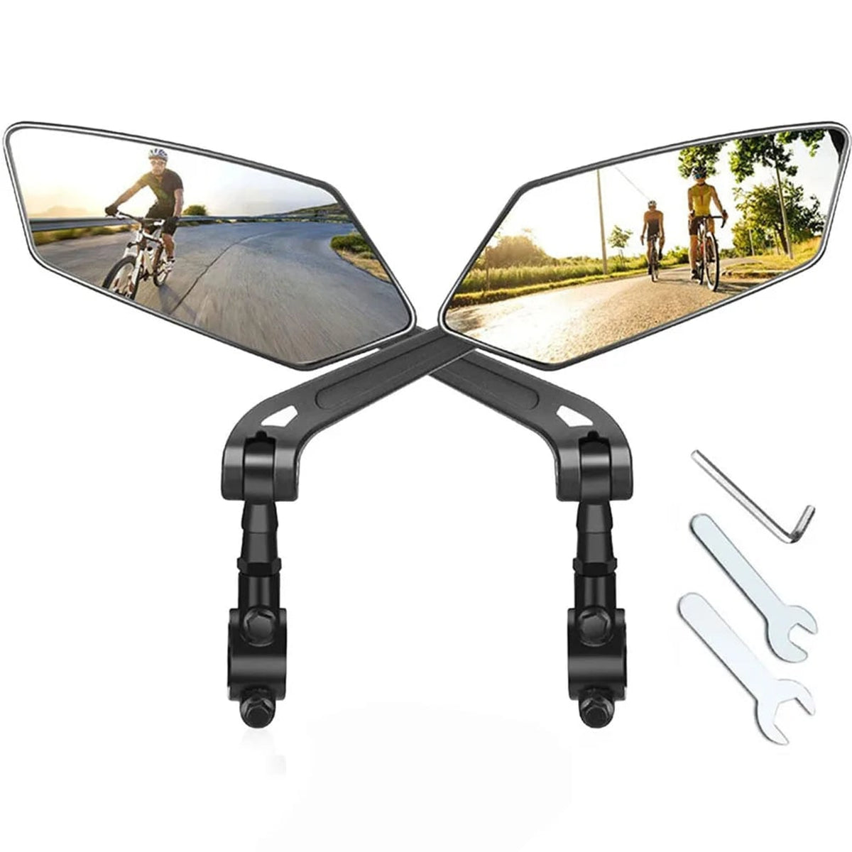 Wide-Angle Foldable Bike Mirrors With 360-Degree Rotation - Image 3
