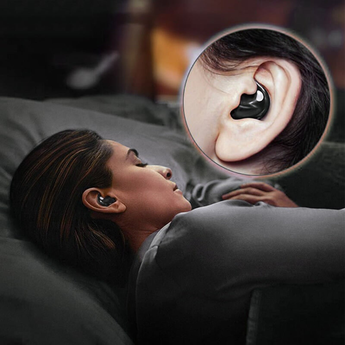 Wireless Bluetooth Earbuds With Active Noise Cancelling Ultra-Thin Sleep Design And 24-Hour Playtime - Image 2