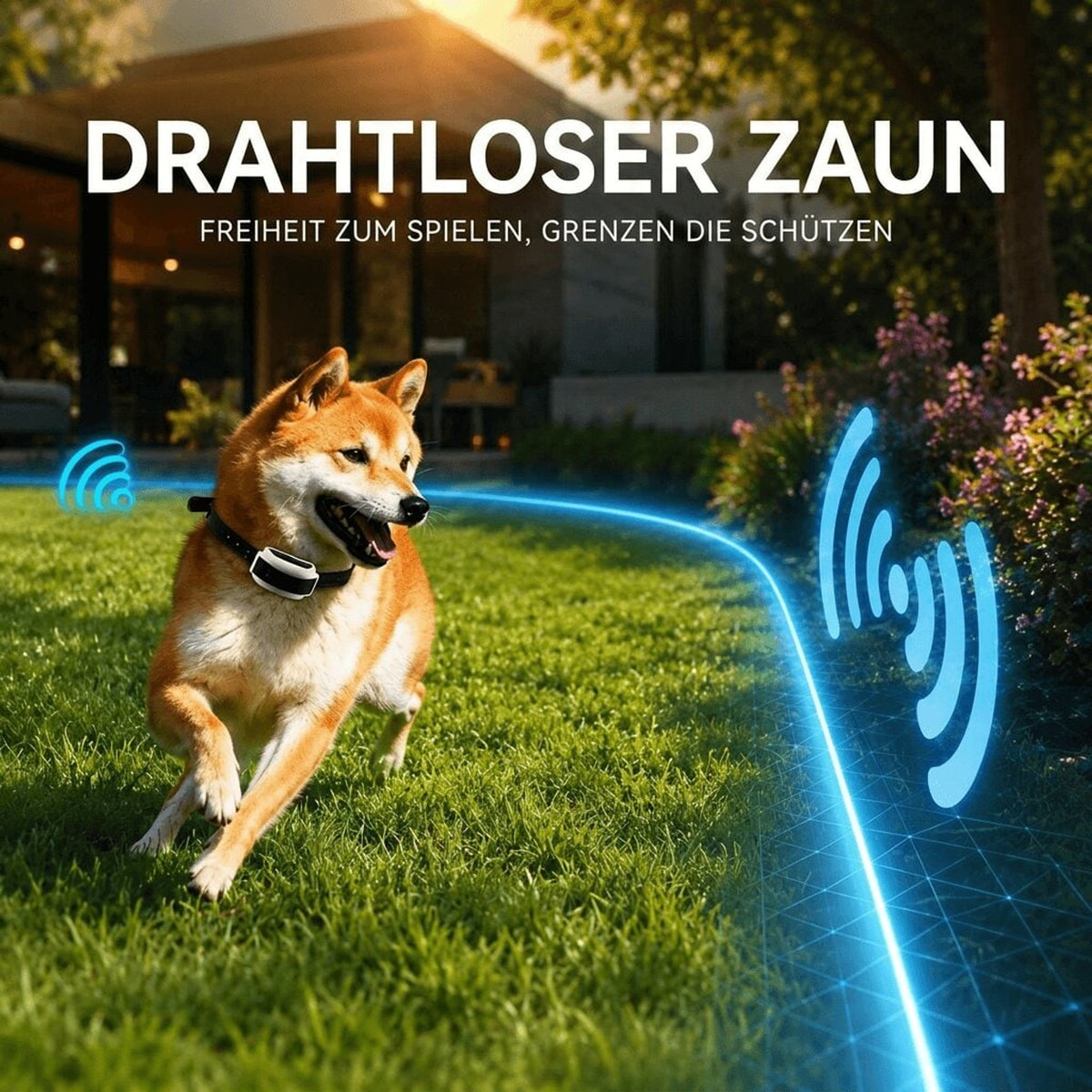Wireless Dog Fence System With Waterproof Rechargeable Receiver Collar - Image 6