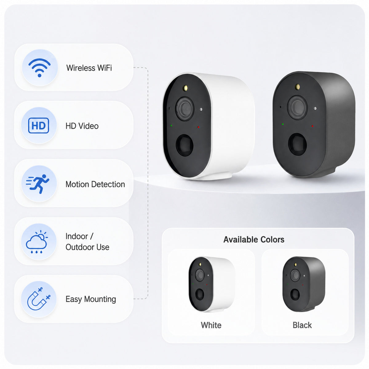Wireless Security Camera With Motion Detection And HD Video For Outdoor Home Monitoring - Image 6