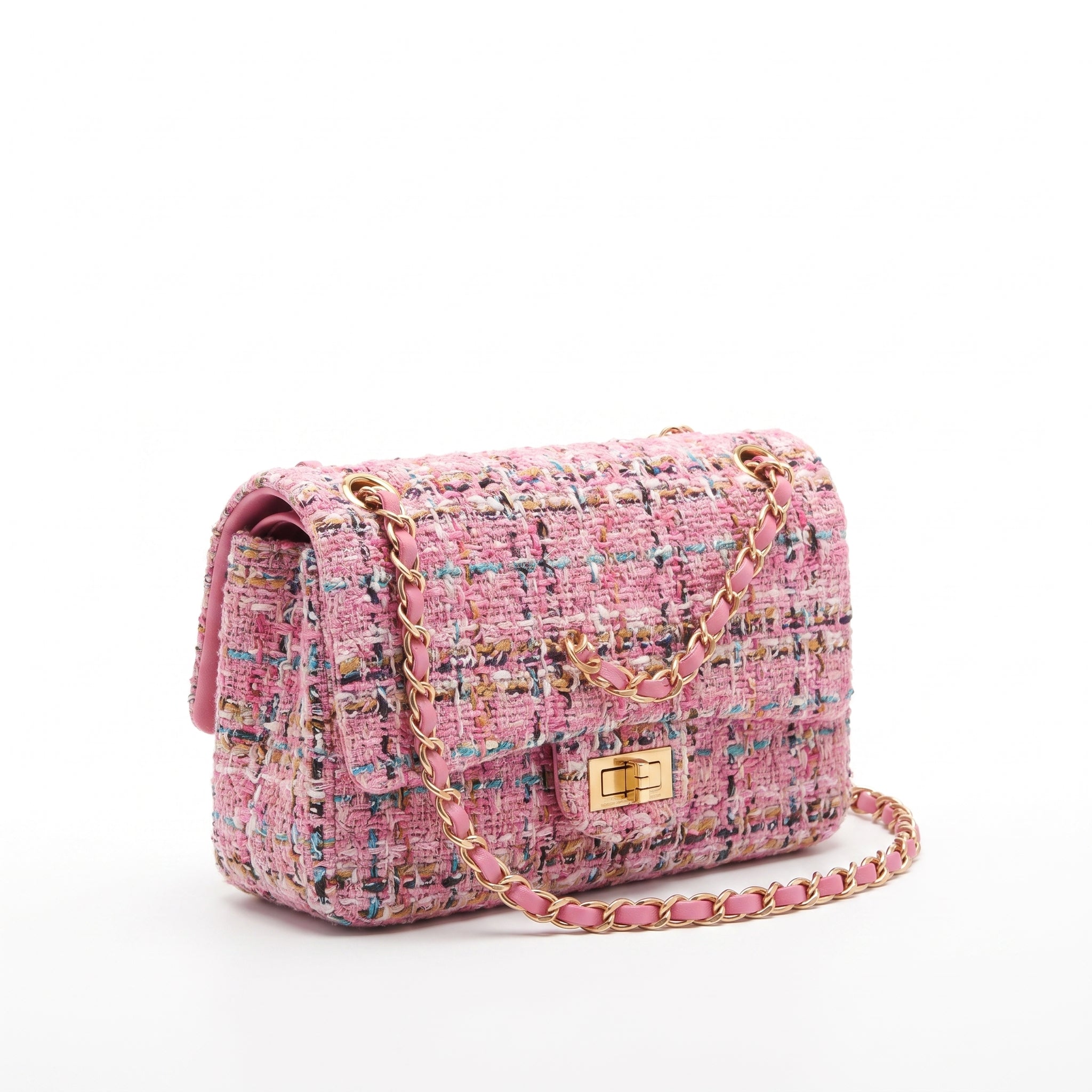 Women's Crossbody Bag Purse Handbag Tweed Everyday - angle