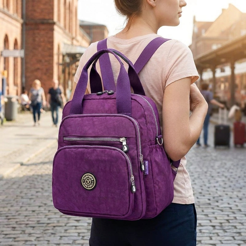 Women's Travel Backpack Convertible Backpack Purse Multi Pocket Design - Image 2