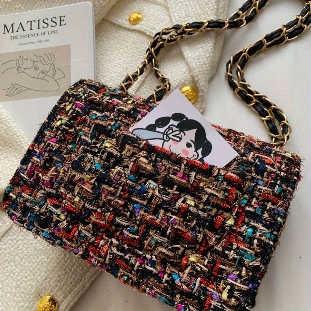 Women's Crossbody Bag Purse Handbag Tweed Everyday - Image 5