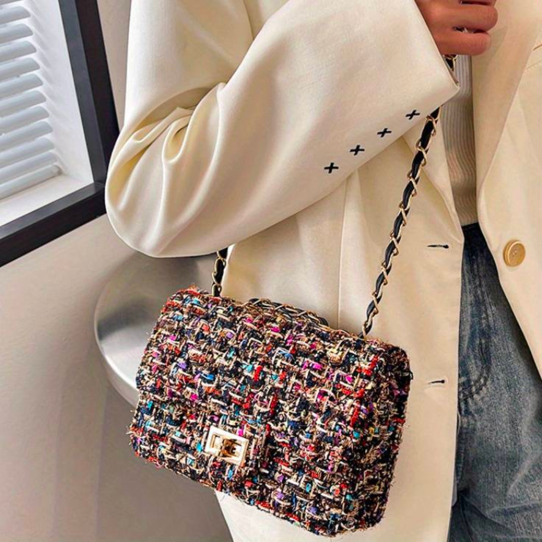 Women's Crossbody Bag Purse Handbag Tweed Everyday - Image 6