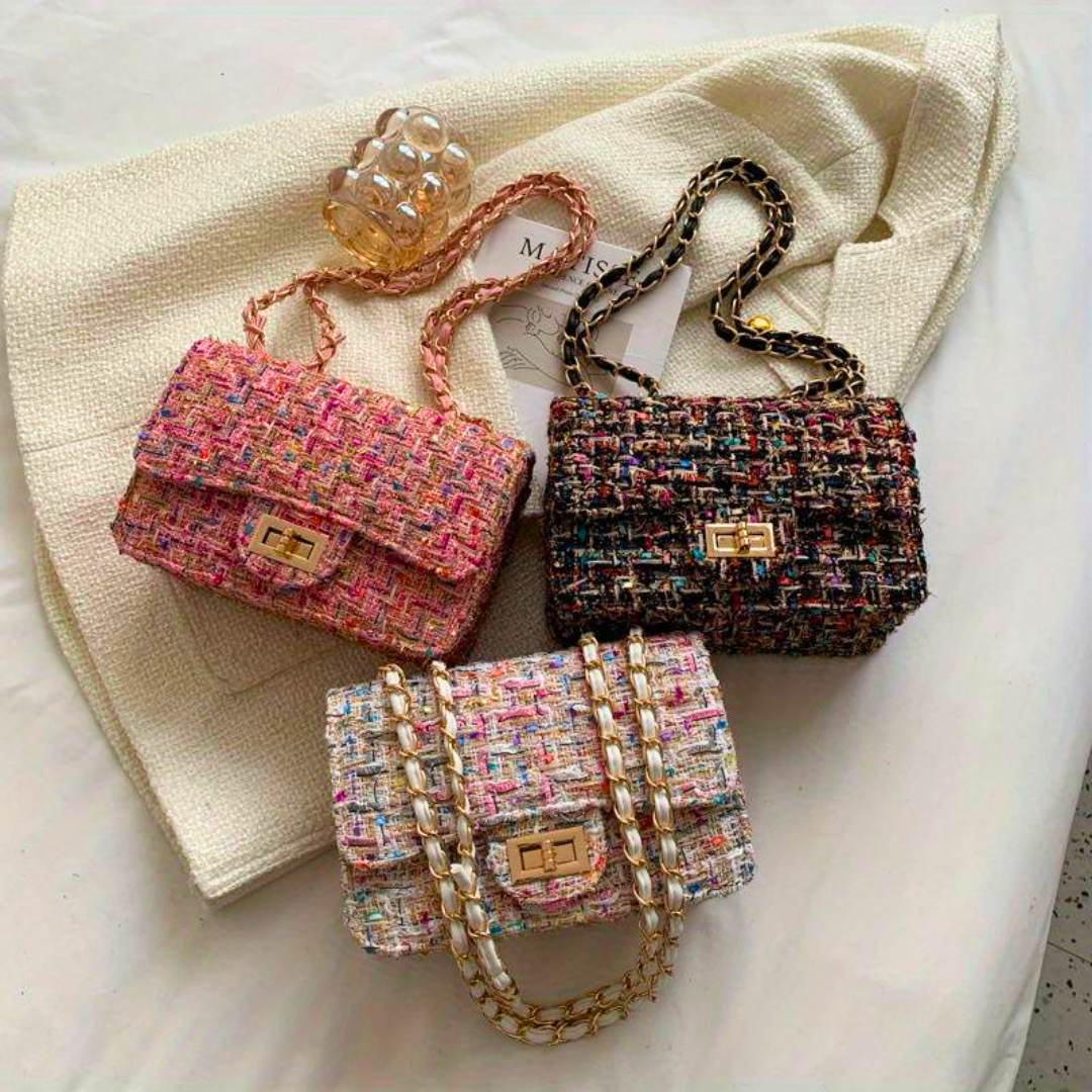 Women's Crossbody Bag Purse Handbag Tweed Everyday - Image 8