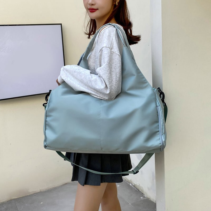 Women's Travel Bag Gym Bag Duffel Bag Sports Shoe Compartment Yoga Bag - Image 4