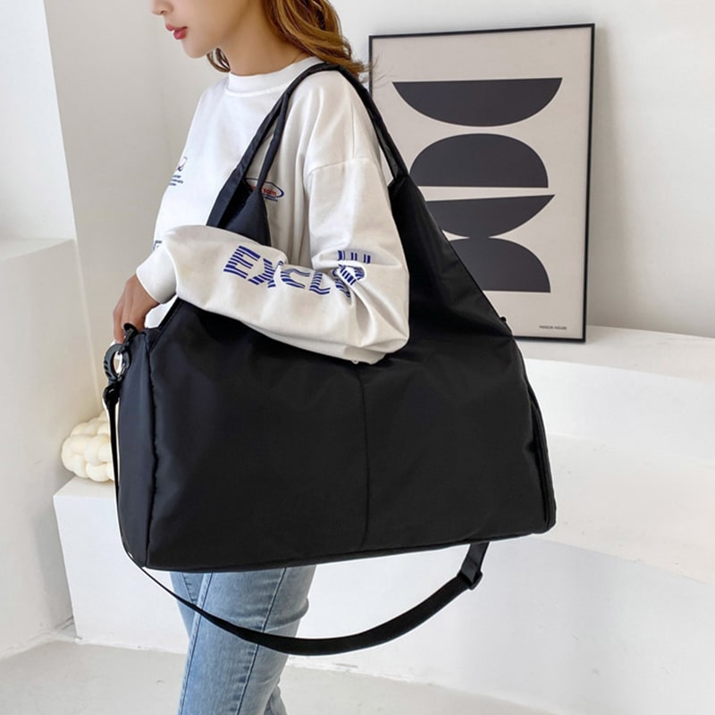 Women's Travel Bag Gym Bag Duffel Bag Sports Shoe Compartment Yoga Bag - Image 9