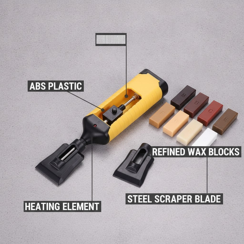 wood repair wax kit close-up construction and materials