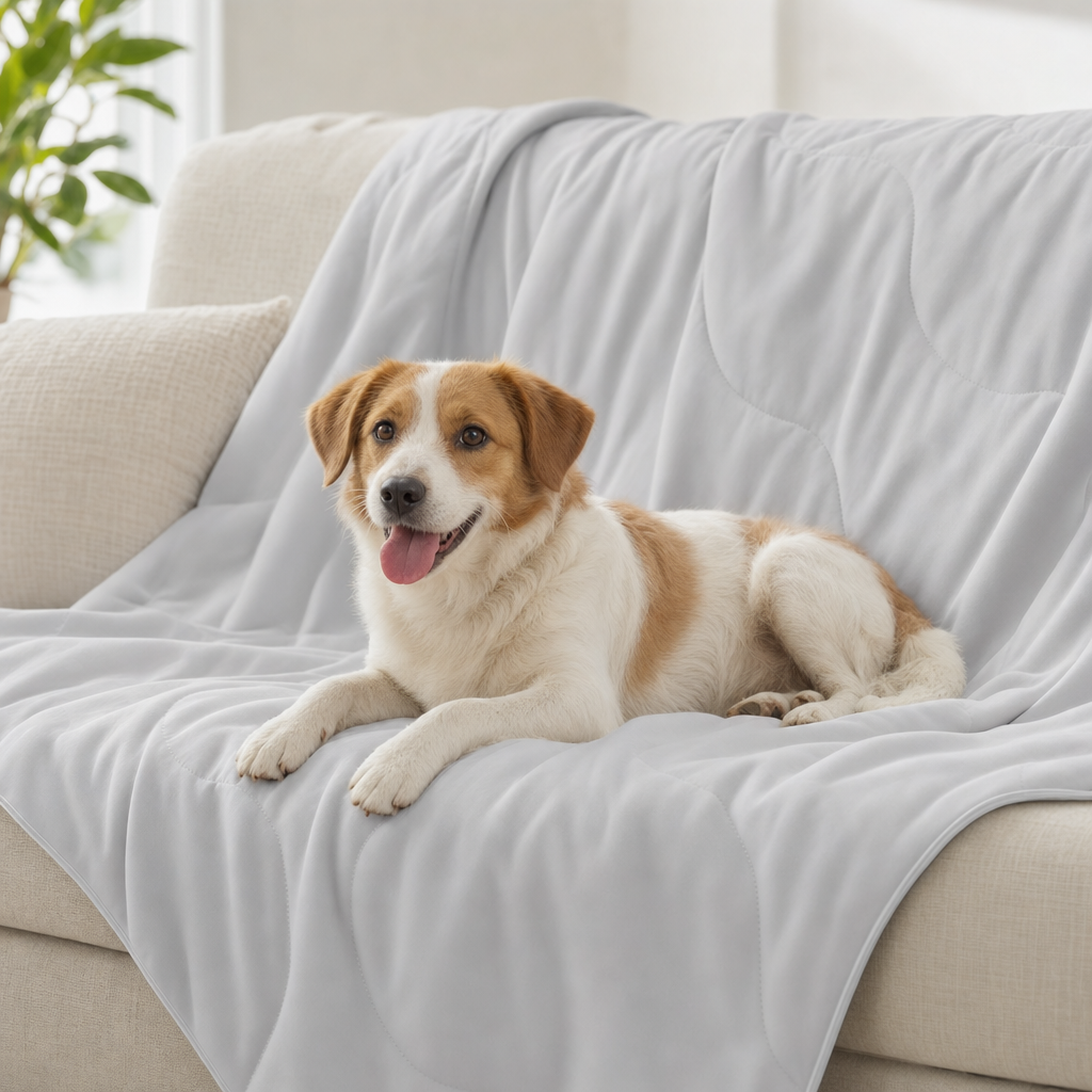 A Cool-Touch Throw They Can Curl Up In Anywhere