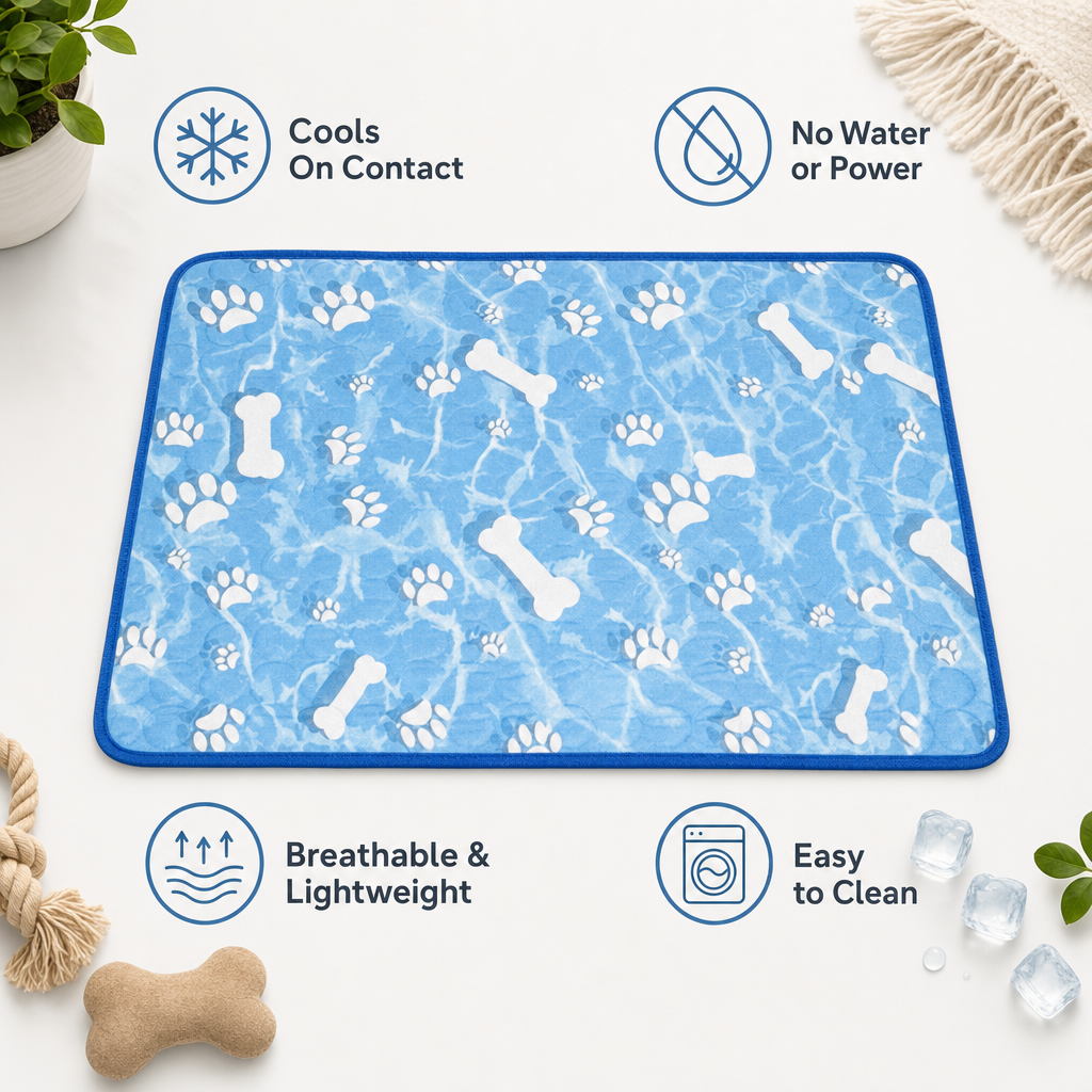 Dog Cooling Mat, Extra Large Ice Silk for Big Dogs benefits