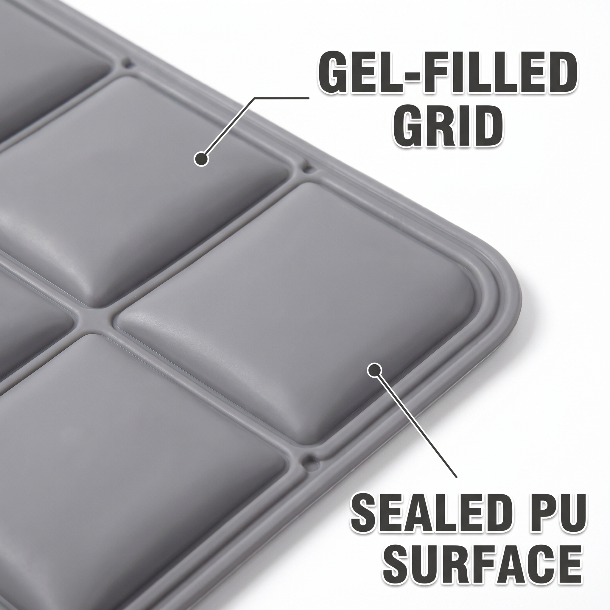 Dog Cooling Mat, Quilted Grid Gel Pad, Heat Relief for Dogs and Cats