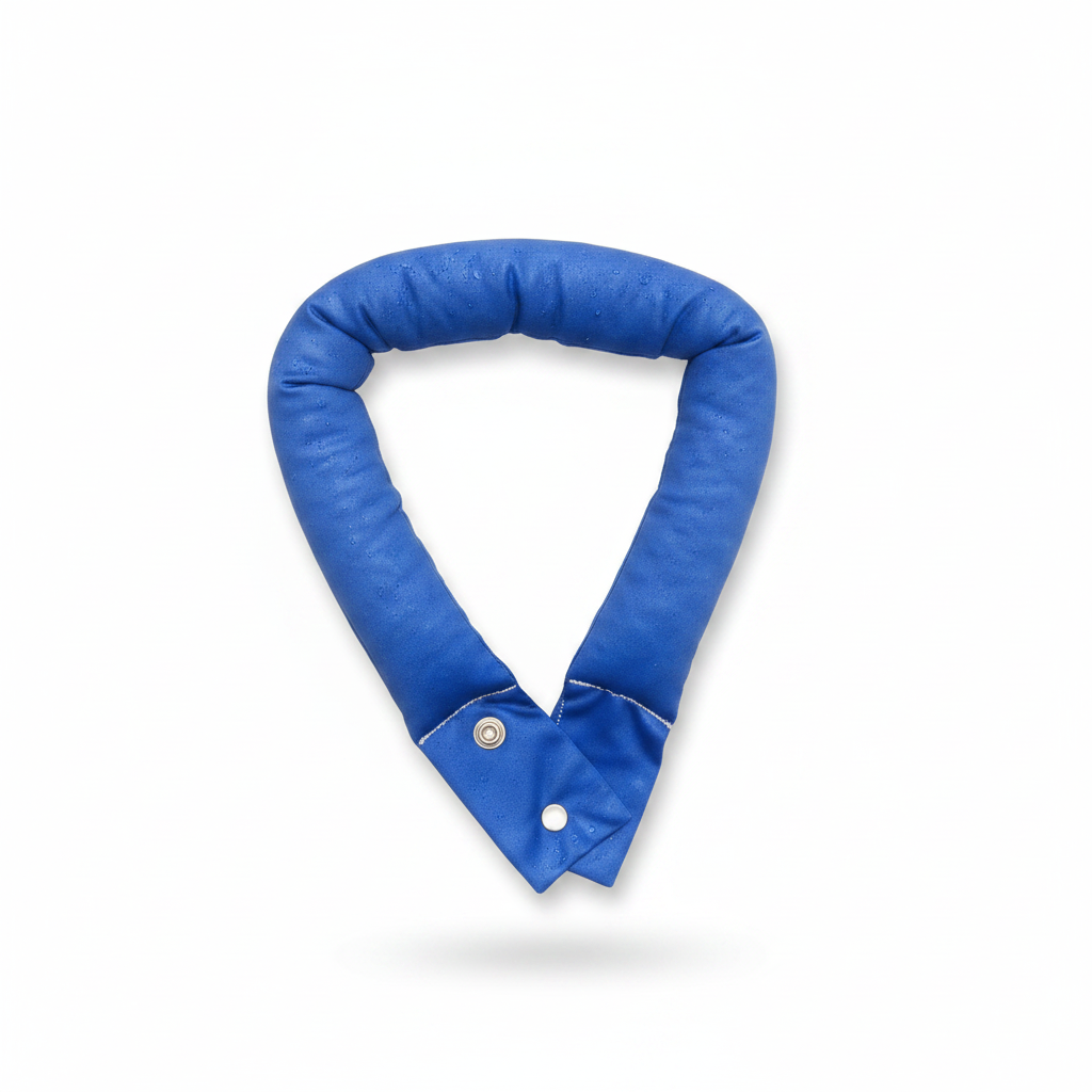 Cooling Towel, Neck Wrap with Snap Closure, Hands-Free Neck Band