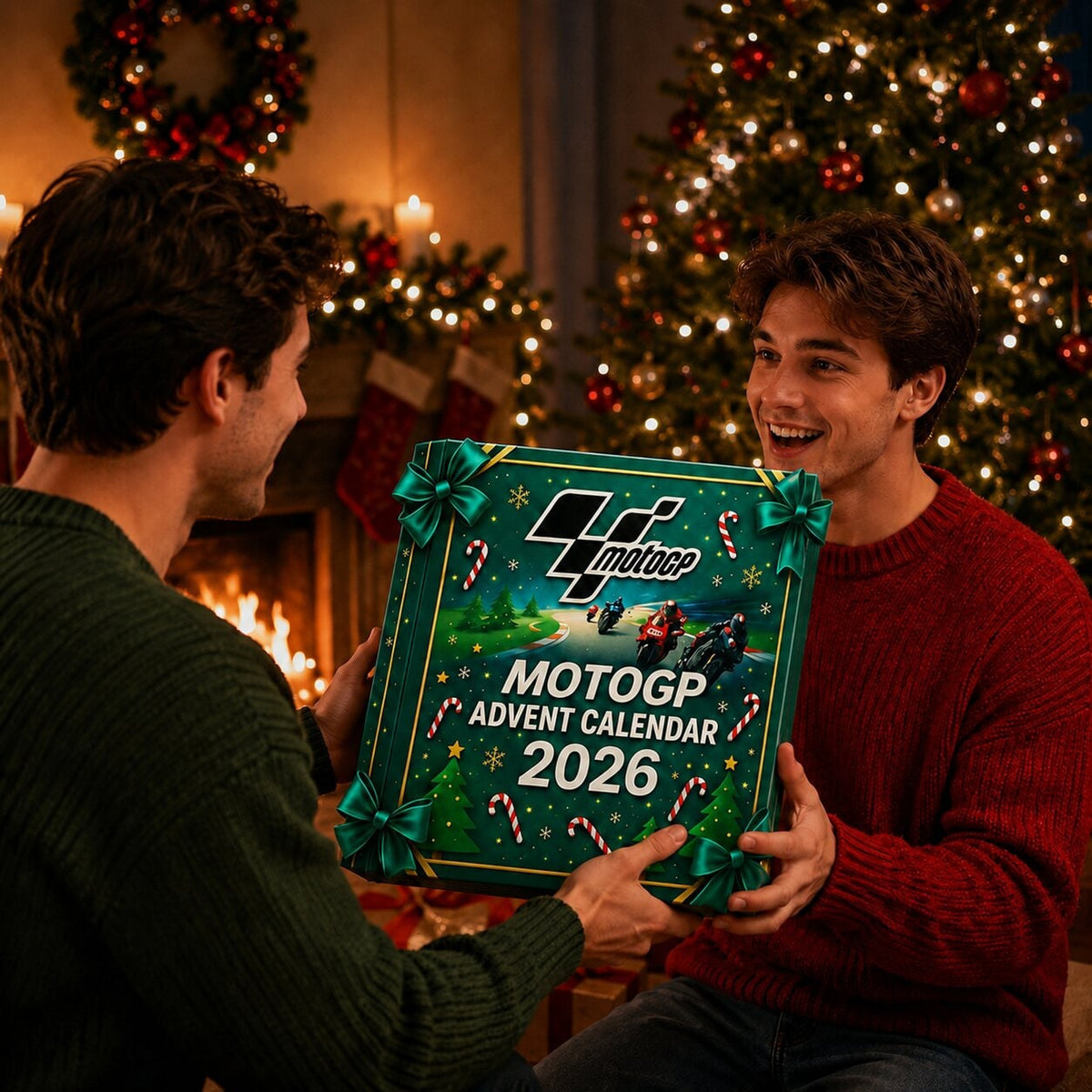2026 Moto Gp Advent Calendar With 24 Motorcycle Figurines And Helmets - Image 3