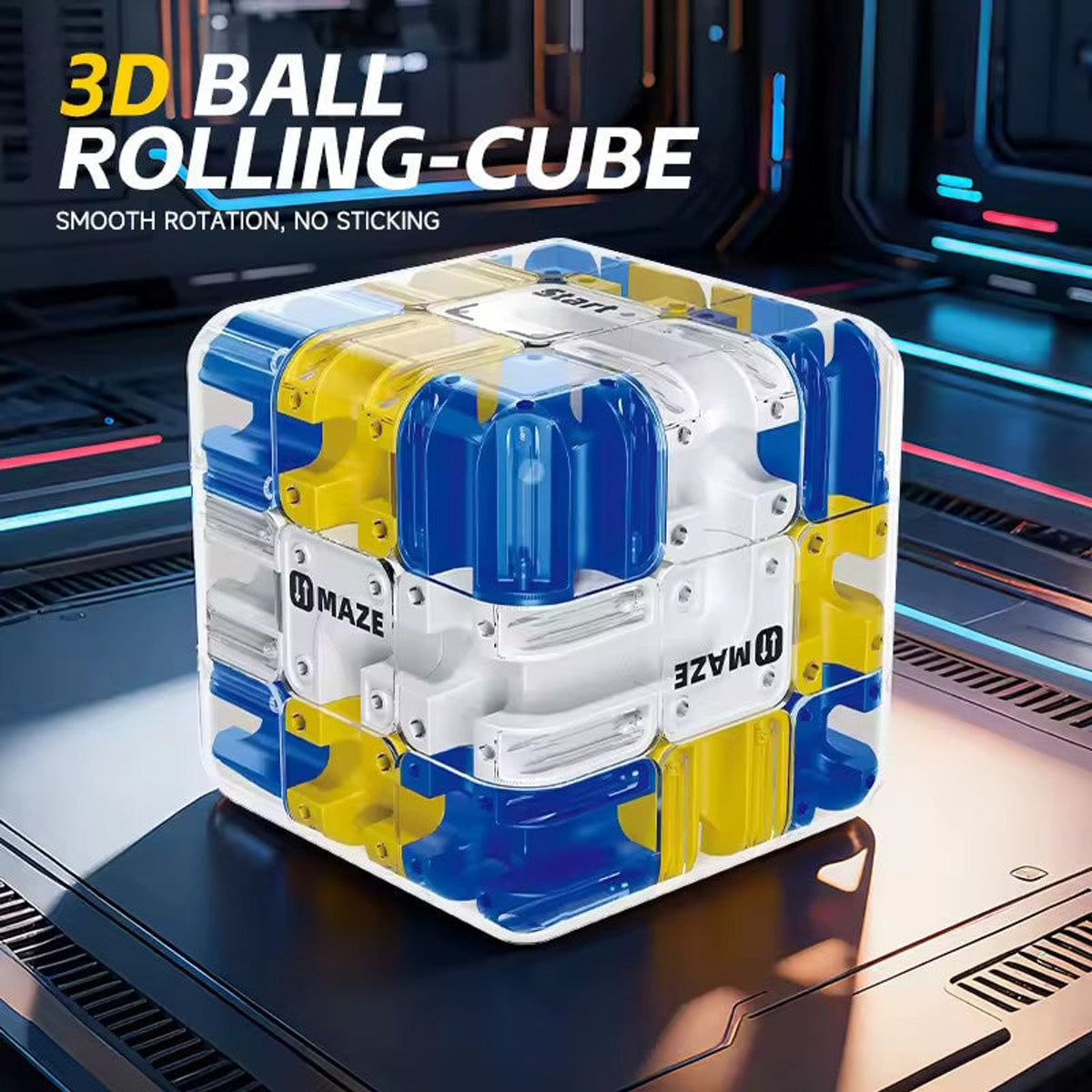 3D Ball Cube Maze Stress Relief Puzzle For Focus And Dexterity - Image 15