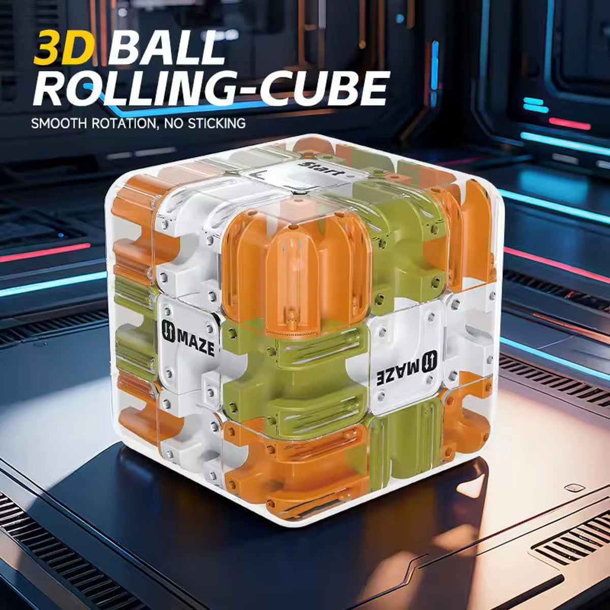 3D Ball Cube Maze Stress Relief Puzzle For Focus And Dexterity - Image 16