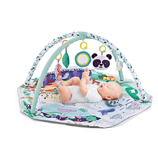 8-in-1 Baby Play Mat With 6 Detachable Sensory Toys For Motor Skills Development - Image 1
