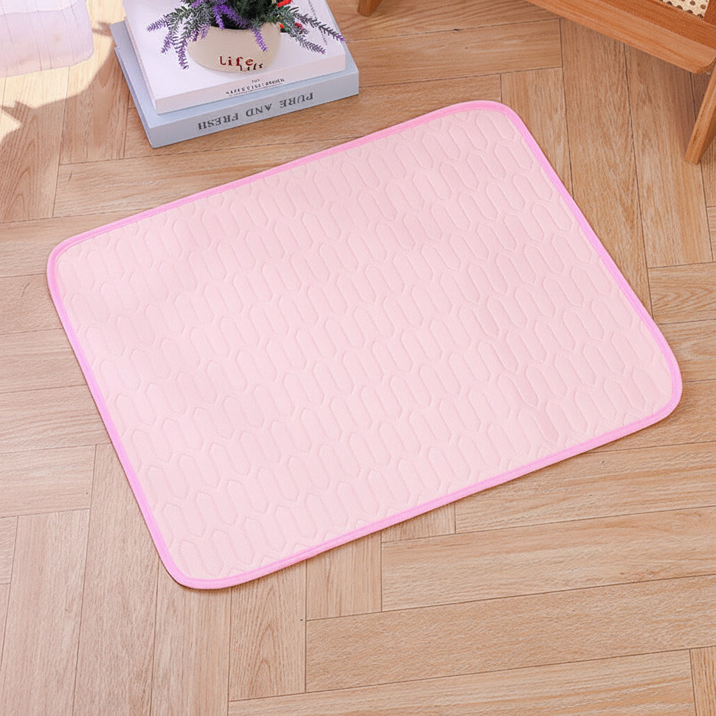 Dog Cooling Mat, PCM Phase-Change Cool-Touch Top, Self-Cooling Pet Pad, Foldable Washable Summer Mat
