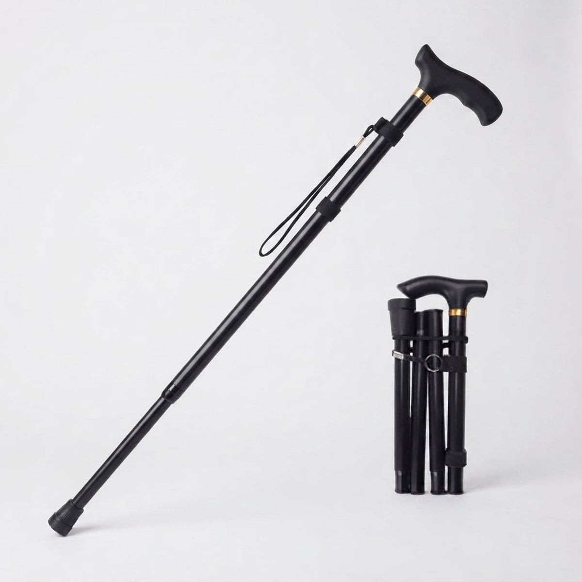 Adjustable Folding Walking Cane For Hiking And Travel Support - Image 14