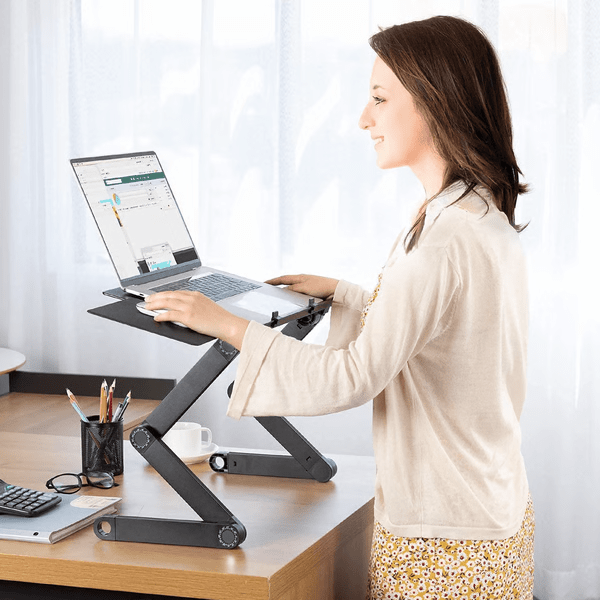 Adjustable Laptop Stand Desk Standing Converter Table Bed Laptop Stand - Image 1
