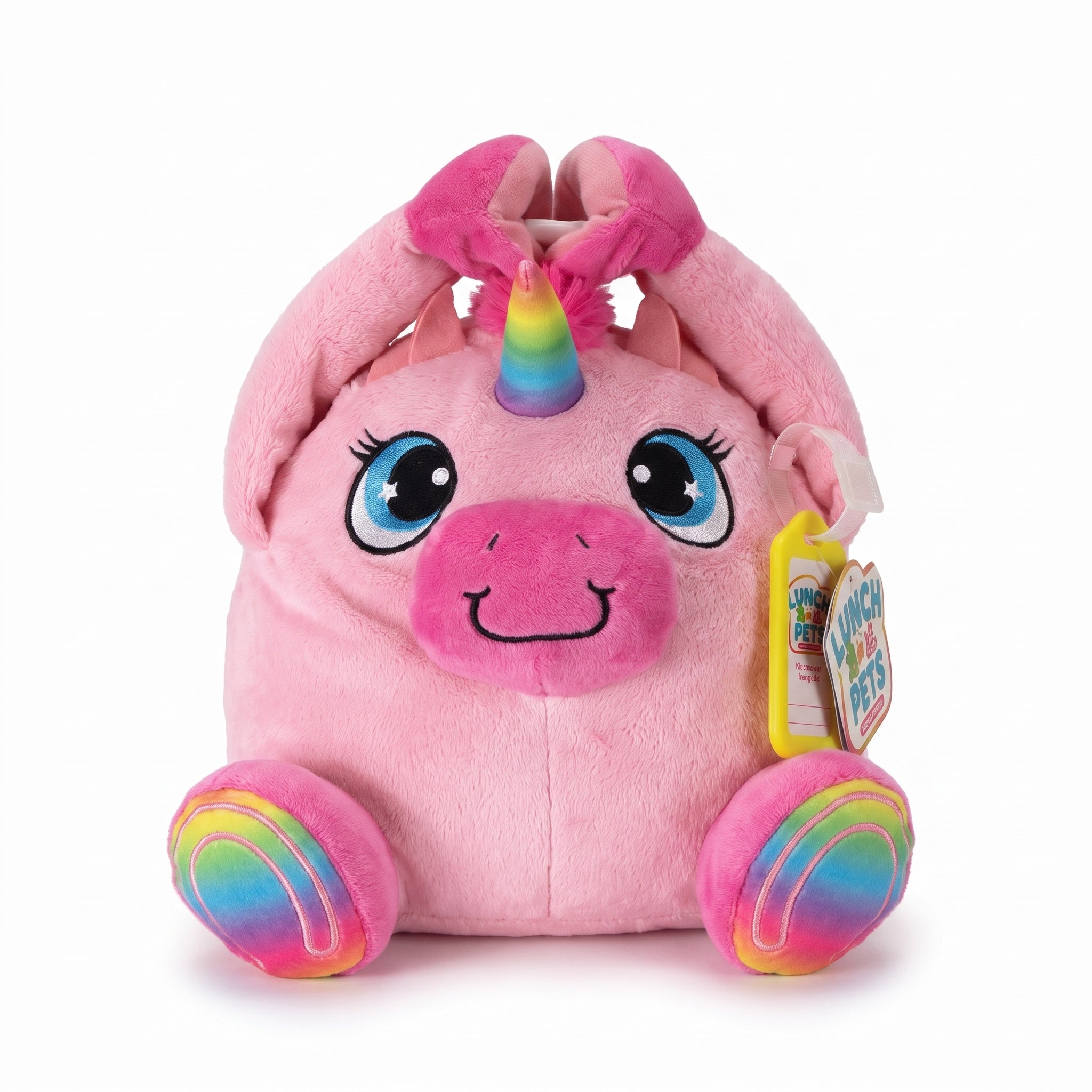 Insulated Lunch Bag Childrens Plush Animal Machine Washable - studio