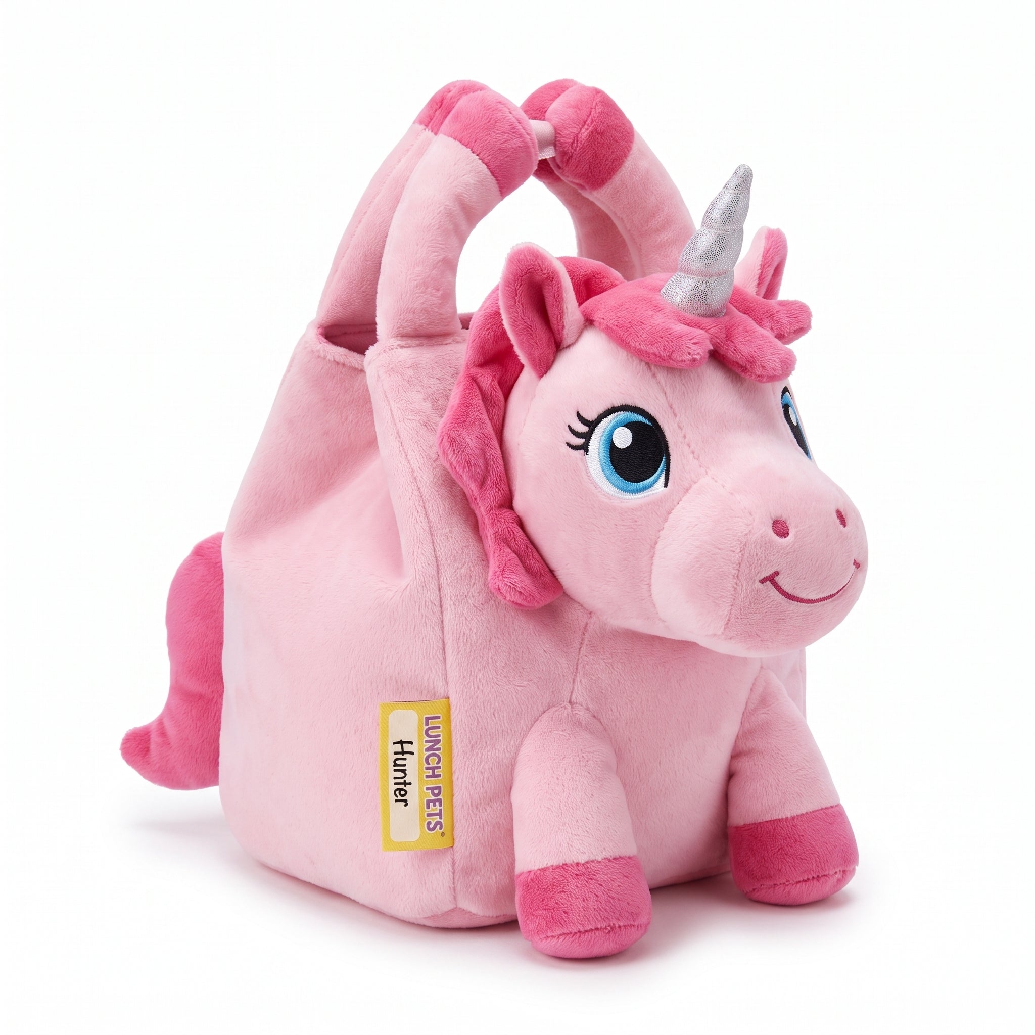 Insulated Lunch Bag Childrens Plush Animal Machine Washable - studio