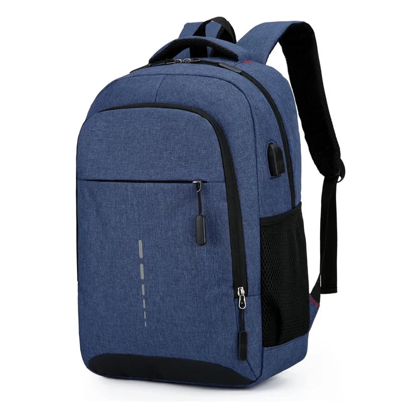 Backpack Laptop Bag USB Port Travel Commuter Reflective - Image 7