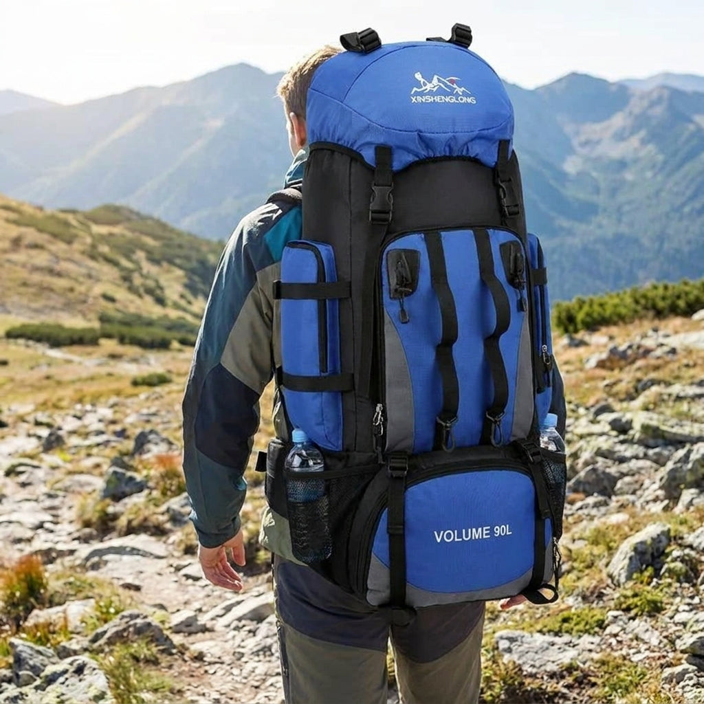 Backpack Large Hiking Outdoor Multi Compartment 90l - Image 7