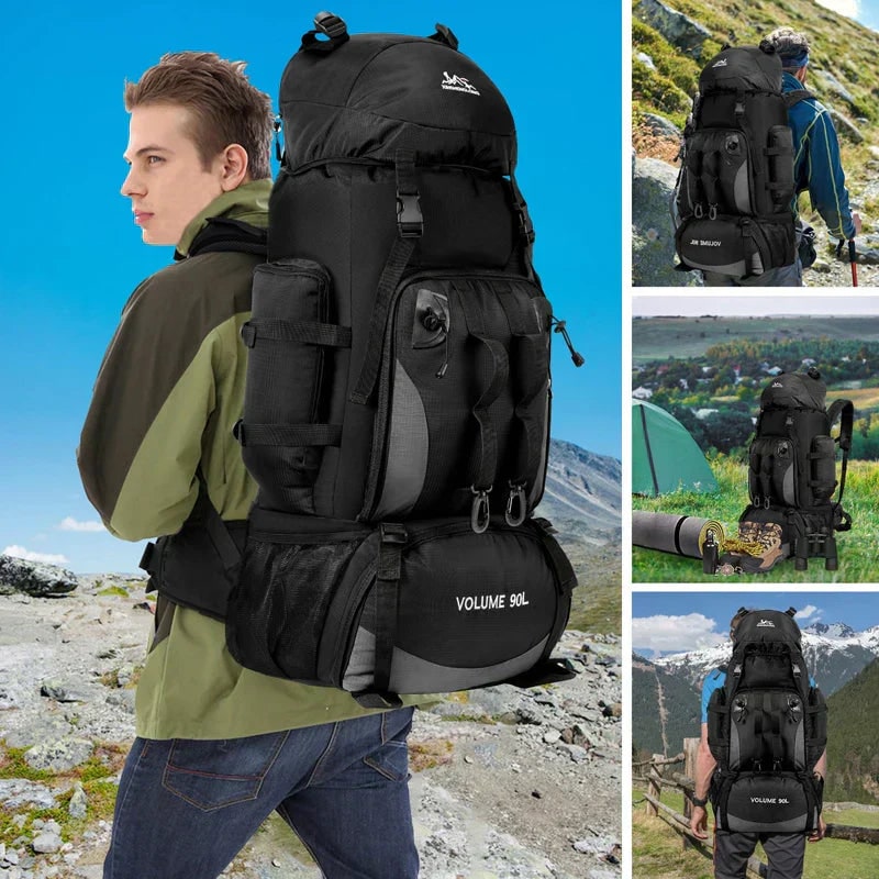 Backpack Large Hiking Outdoor Multi Compartment 90l - Image 1