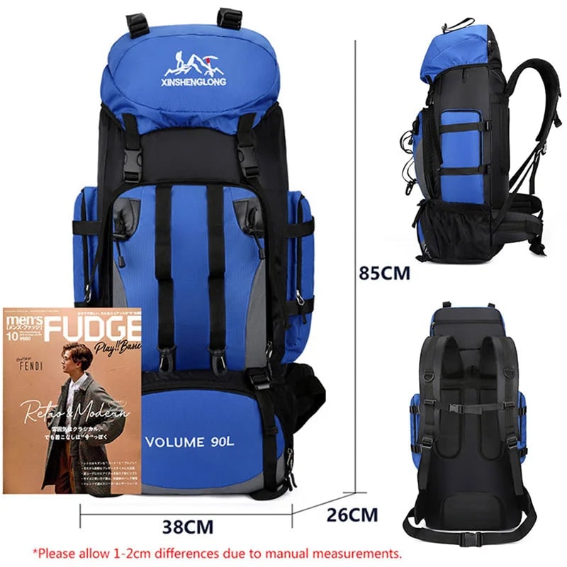 Backpack Large Hiking Outdoor Multi Compartment 90l - Image 2