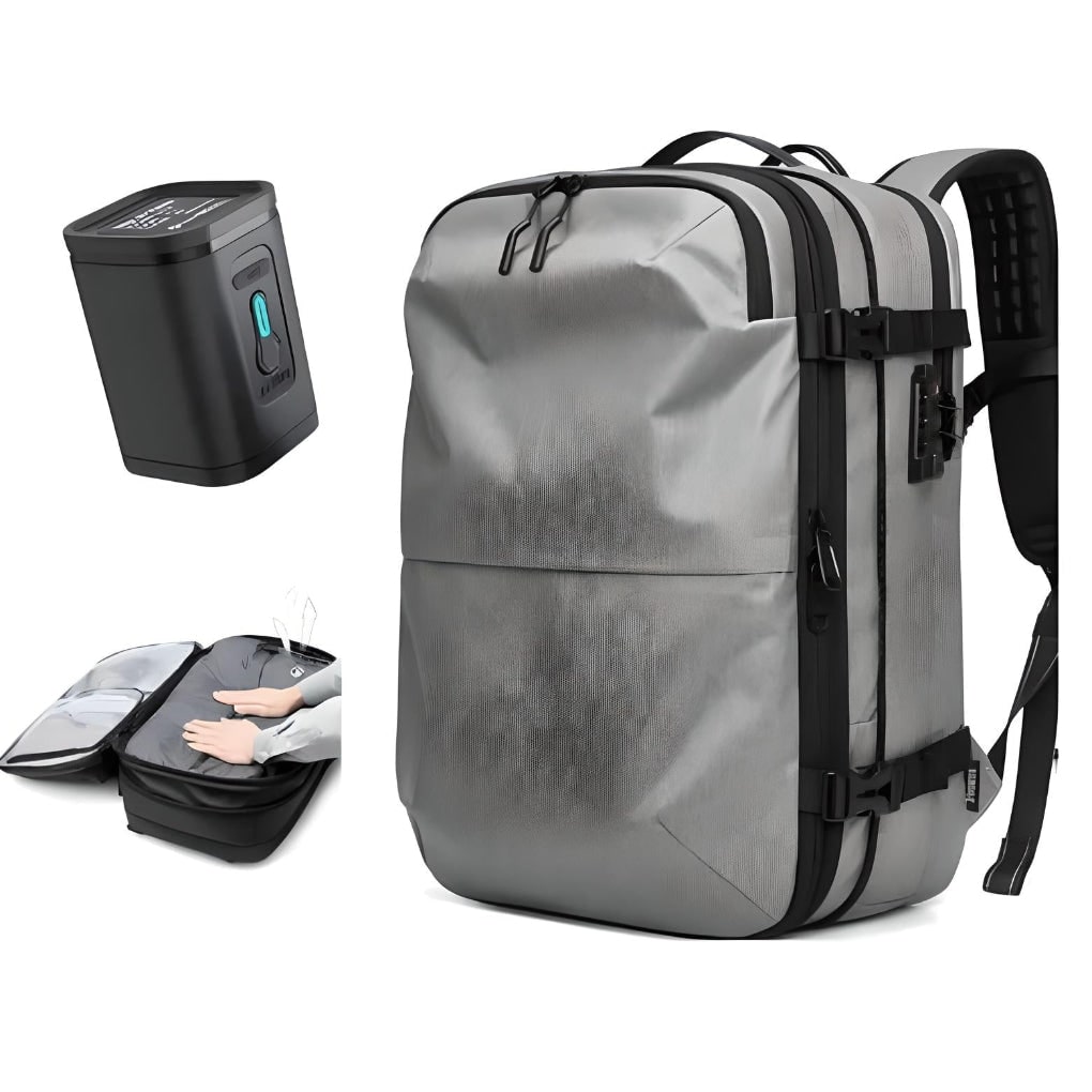 Backpack Travel Bag Vacuum Pump Compression Kit - Image 4