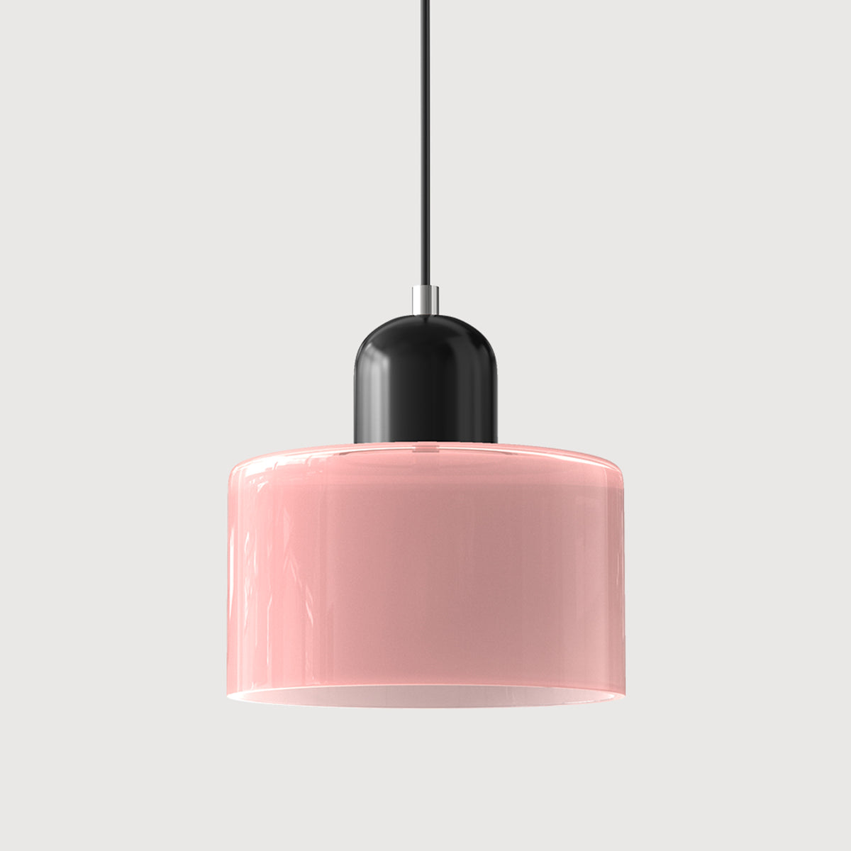 Bauhaus Pendant Light With Coloured Glass Shade - Image 10