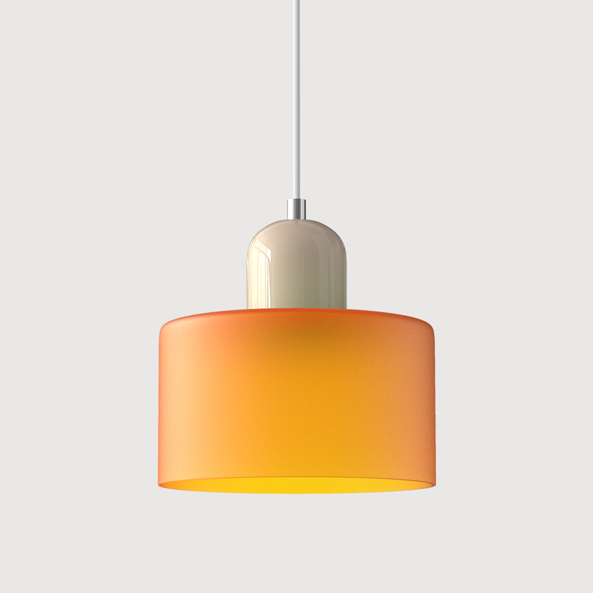 Bauhaus Pendant Light With Coloured Glass Shade - Image 19