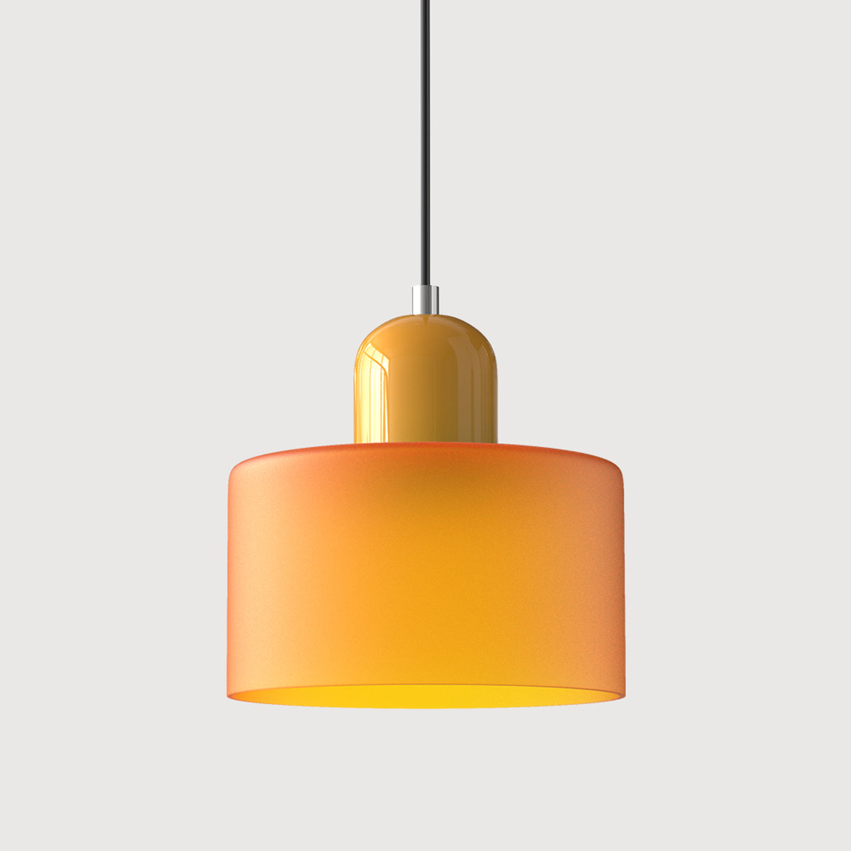 Bauhaus Pendant Light With Coloured Glass Shade - Image 20