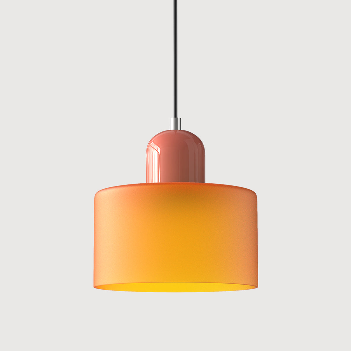 Bauhaus Pendant Light With Coloured Glass Shade - Image 23
