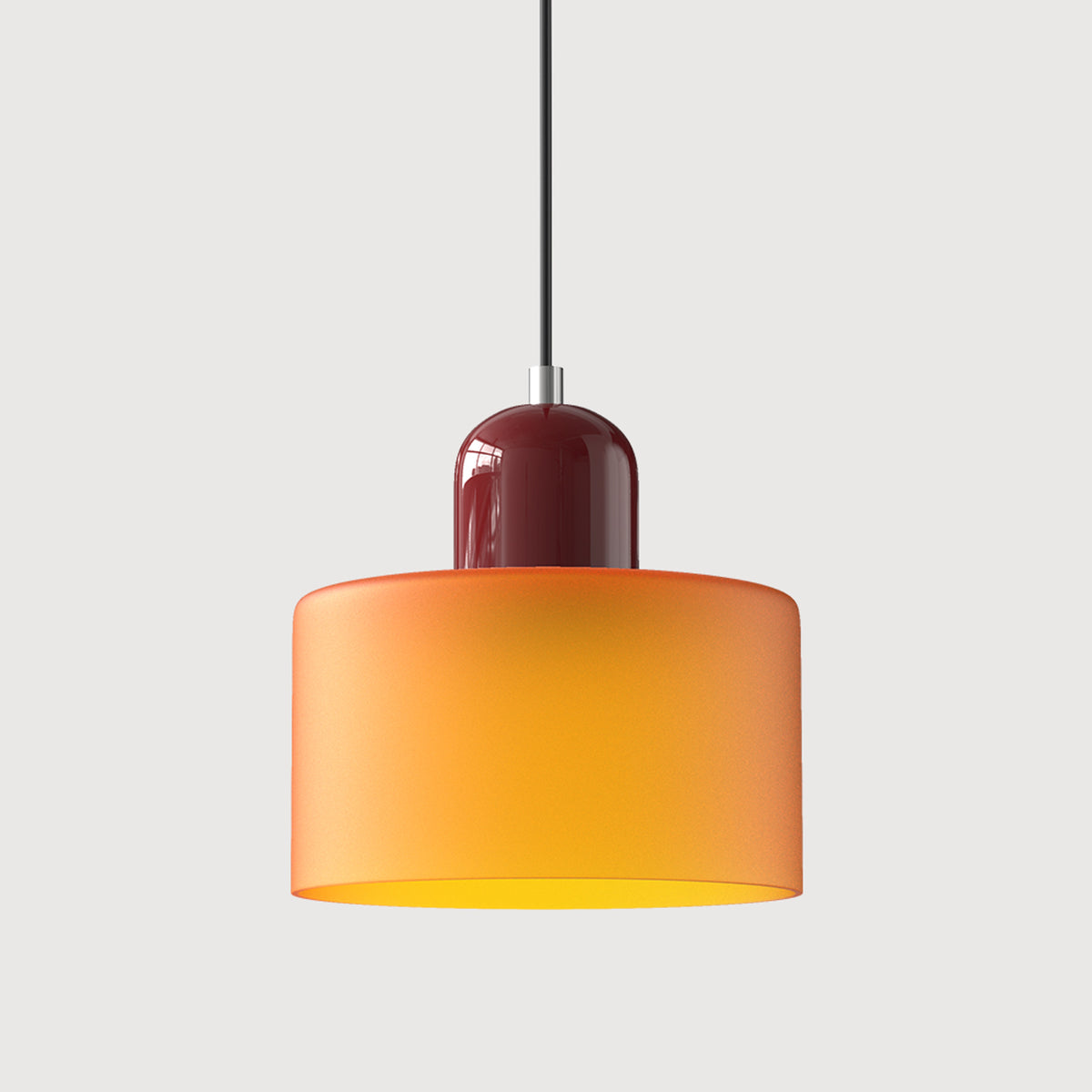 Bauhaus Pendant Light With Coloured Glass Shade - Image 24