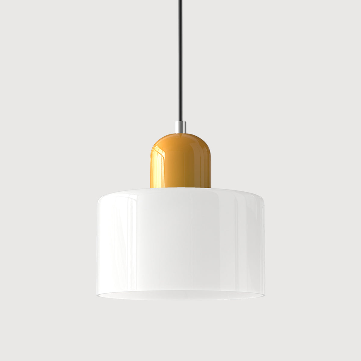 Bauhaus Pendant Light With Coloured Glass Shade - Image 26
