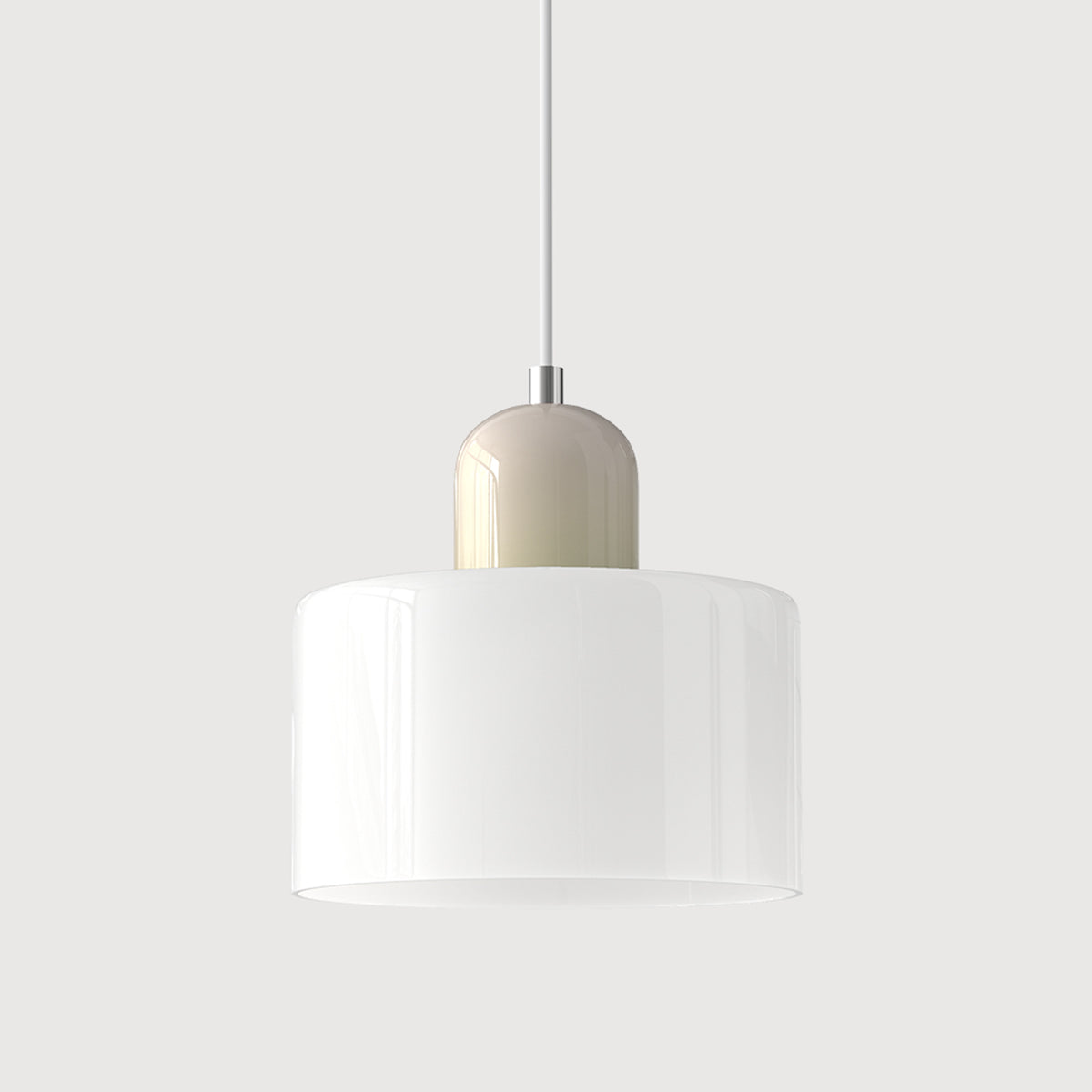 Bauhaus Pendant Light With Coloured Glass Shade - Image 30