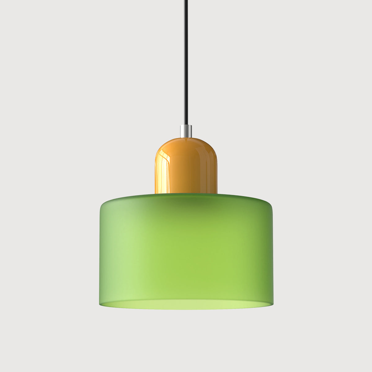 Bauhaus Pendant Light With Coloured Glass Shade - Image 31