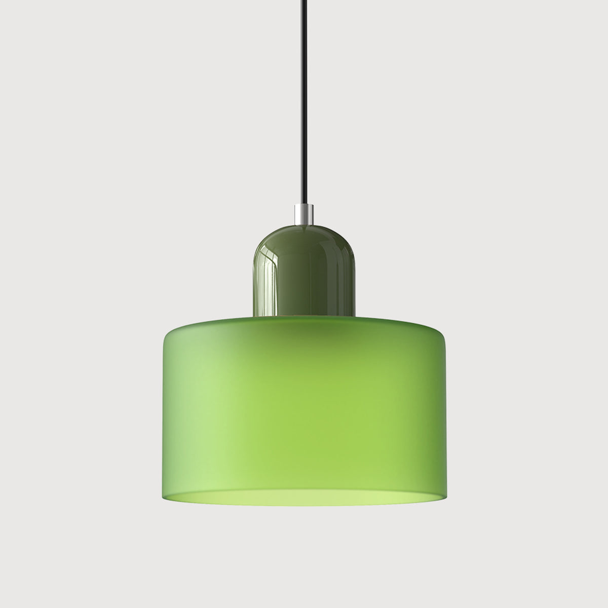Bauhaus Pendant Light With Coloured Glass Shade - Image 33