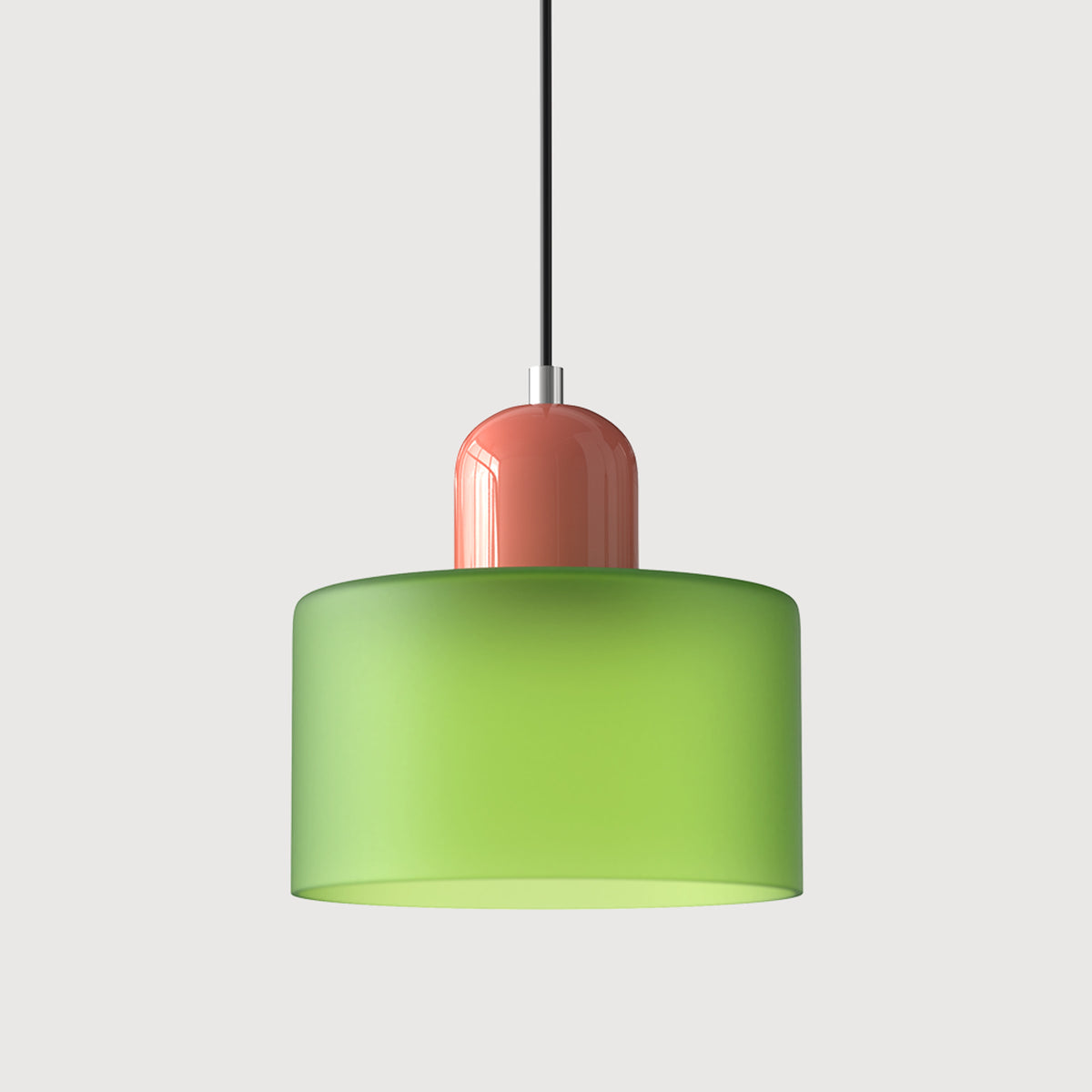 Bauhaus Pendant Light With Coloured Glass Shade - Image 35