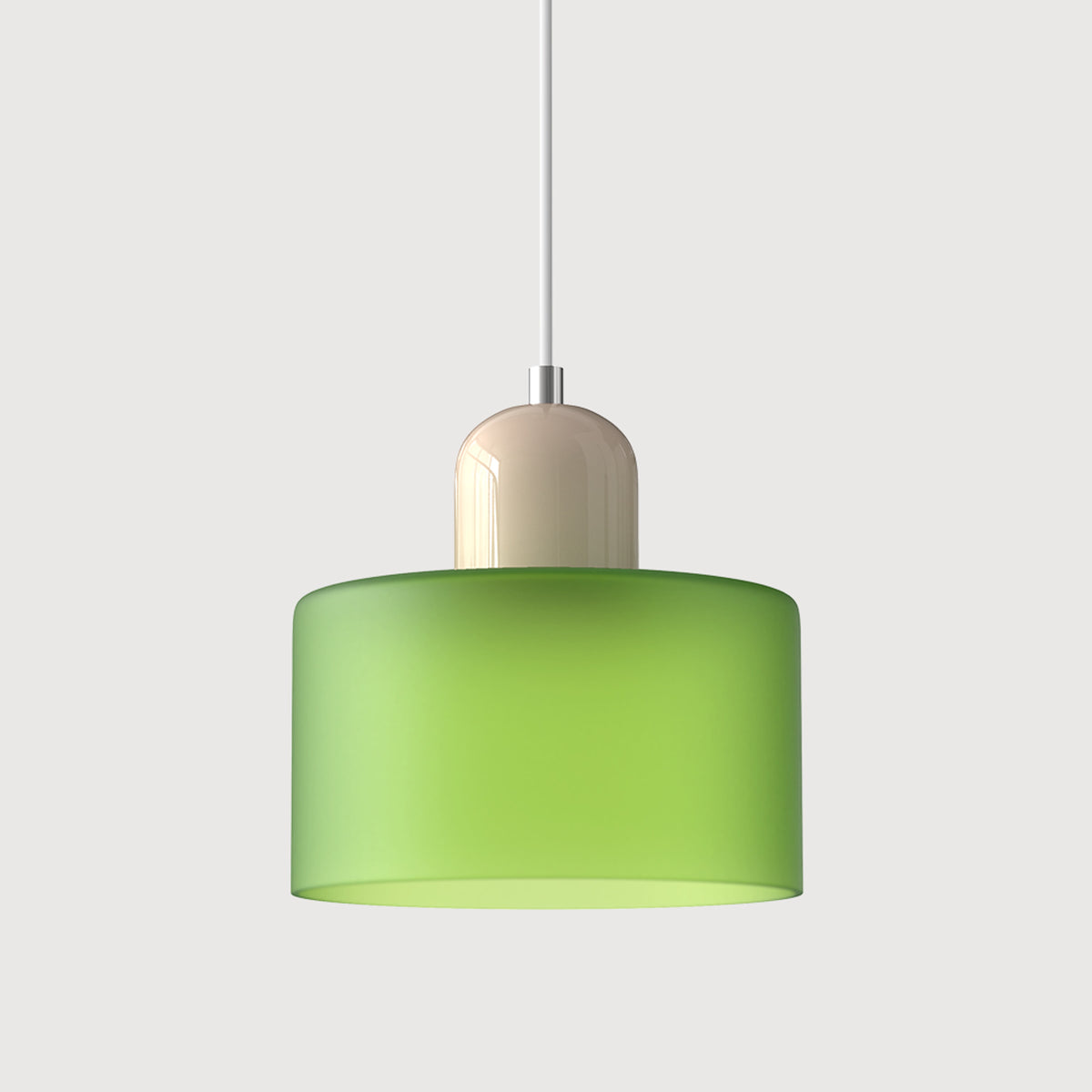 Bauhaus Pendant Light With Coloured Glass Shade - Image 36