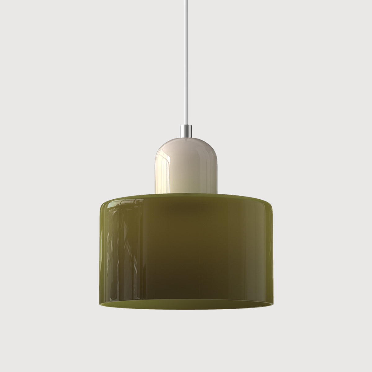 Bauhaus Pendant Light With Coloured Glass Shade - Image 37