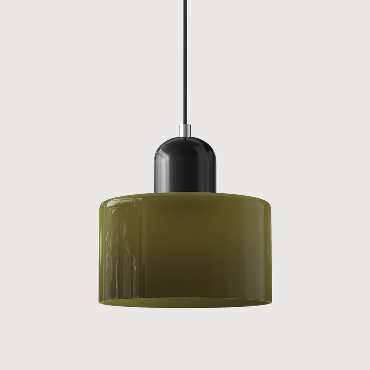 Bauhaus Pendant Light With Coloured Glass Shade - Image 40