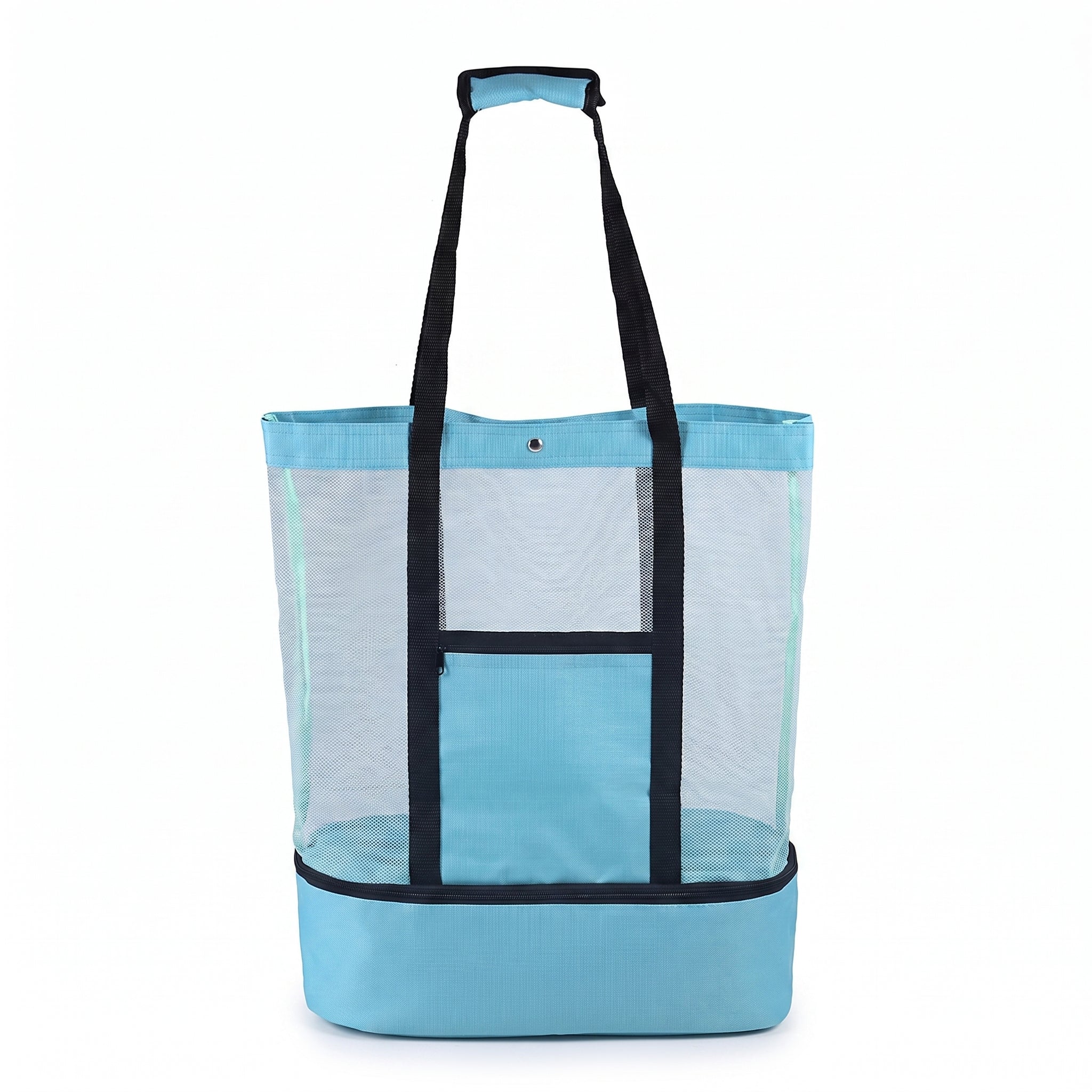 Portable Cooler Soft Lunch Bag Mesh Insulated Beach Tote - studio