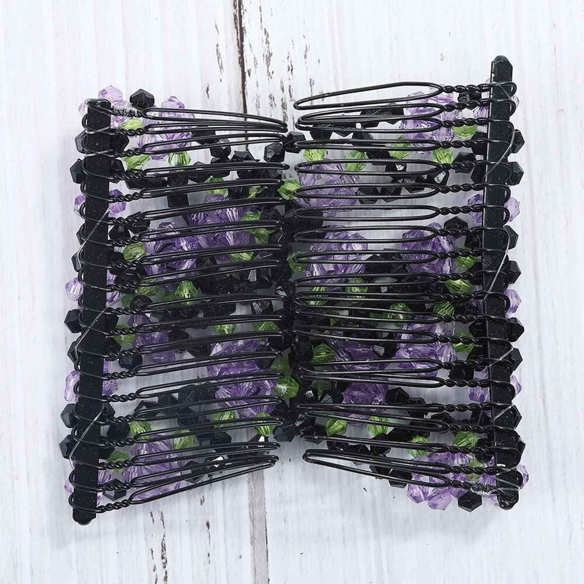 Beaded Hair Comb Stretchable Magic Hair Clip For Secure All-Day Hold - Image 3