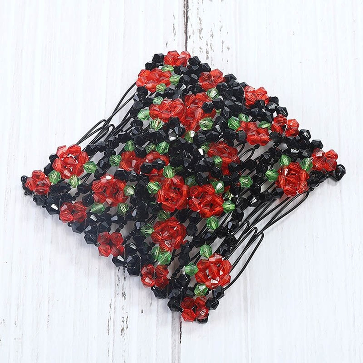 Beaded Hair Comb Stretchable Magic Hair Clip For Secure All-Day Hold - Image 5