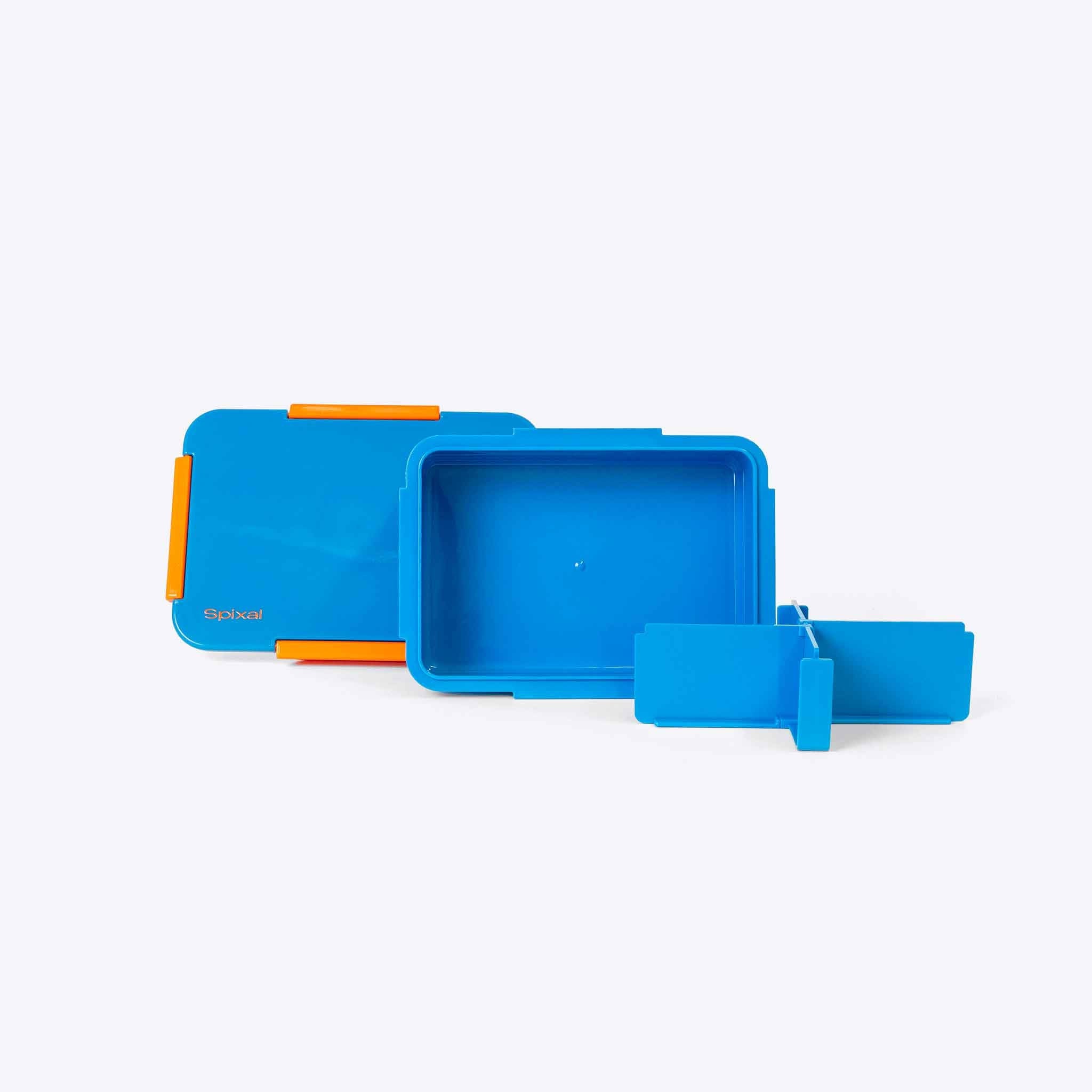 Bento Lunch Box Adult Bento Box Rectangular Food Container Blue Orange - Image 3