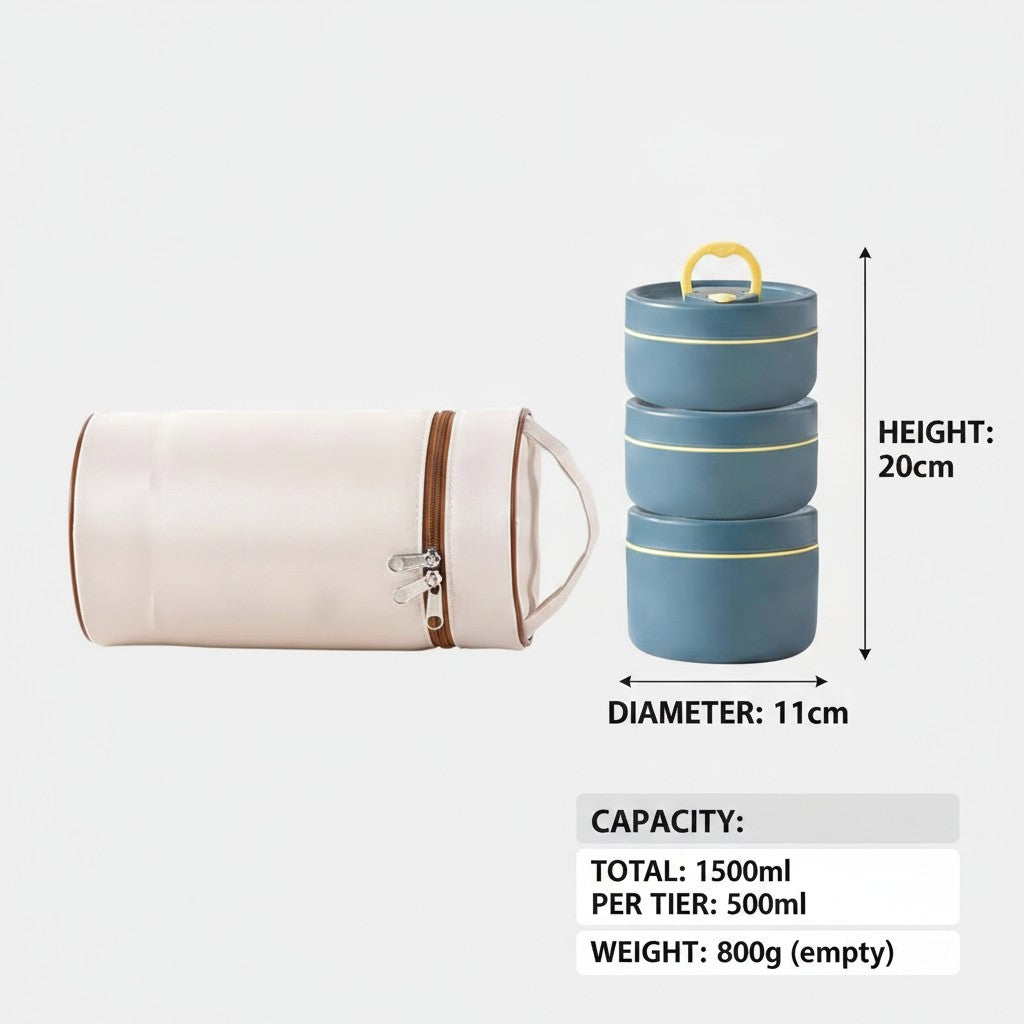 bento lunch box set dimensions and size guide